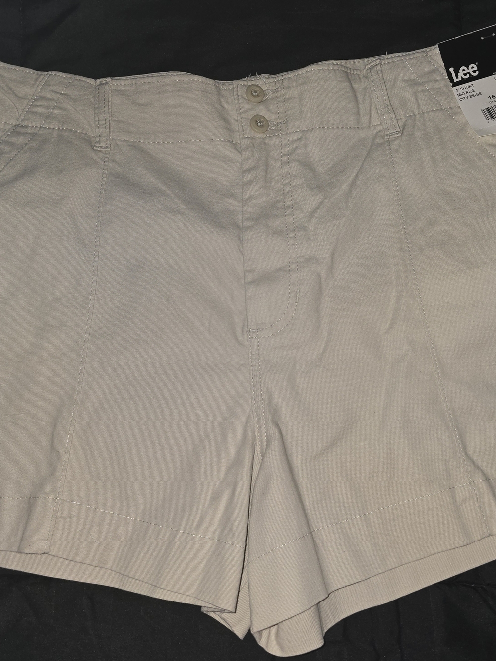 Lee Women's Tan Cotton Blend Shorts